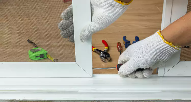 Sliding Glass Door Off Rails Repair in Saratoga, CA