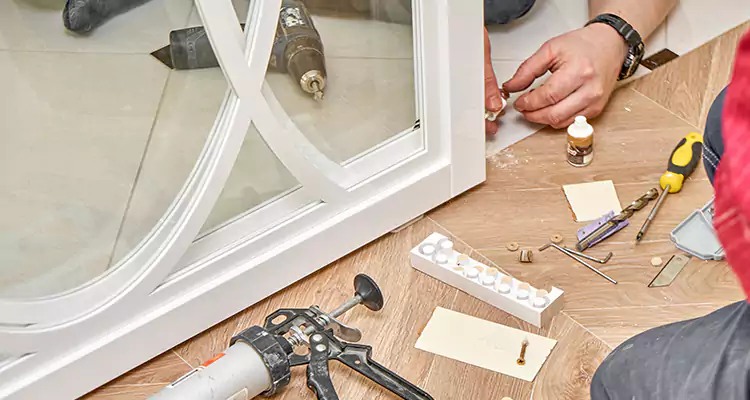 Interior Patio Door Casing Repair in Saratoga, CA